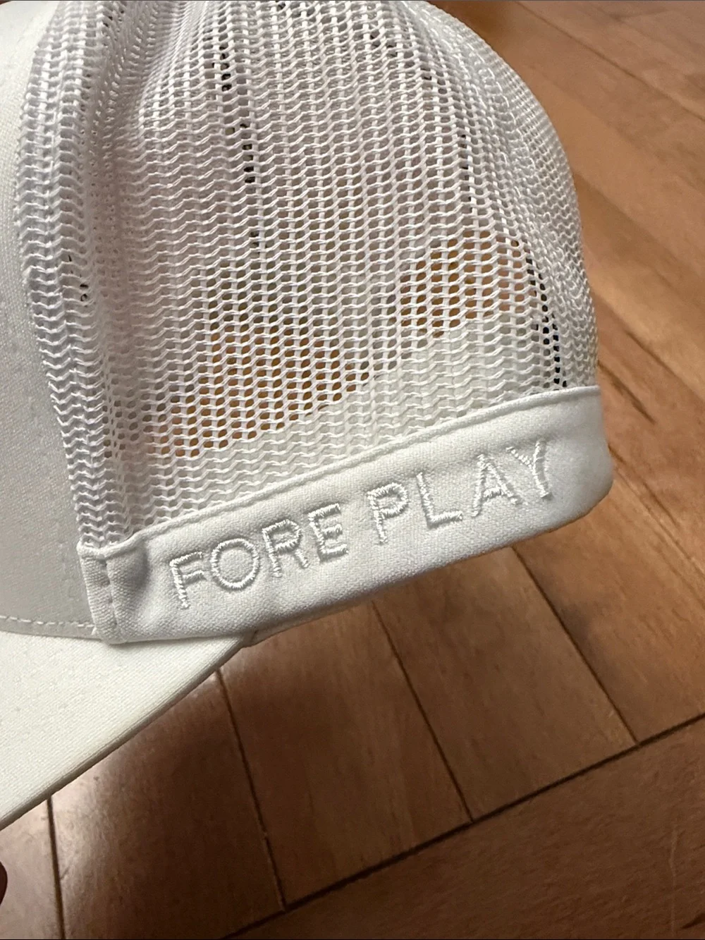 G/FORE White Trucker Hat with Blue Logo